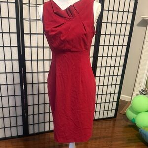 Jones Wear Asymmetrical Red Dress